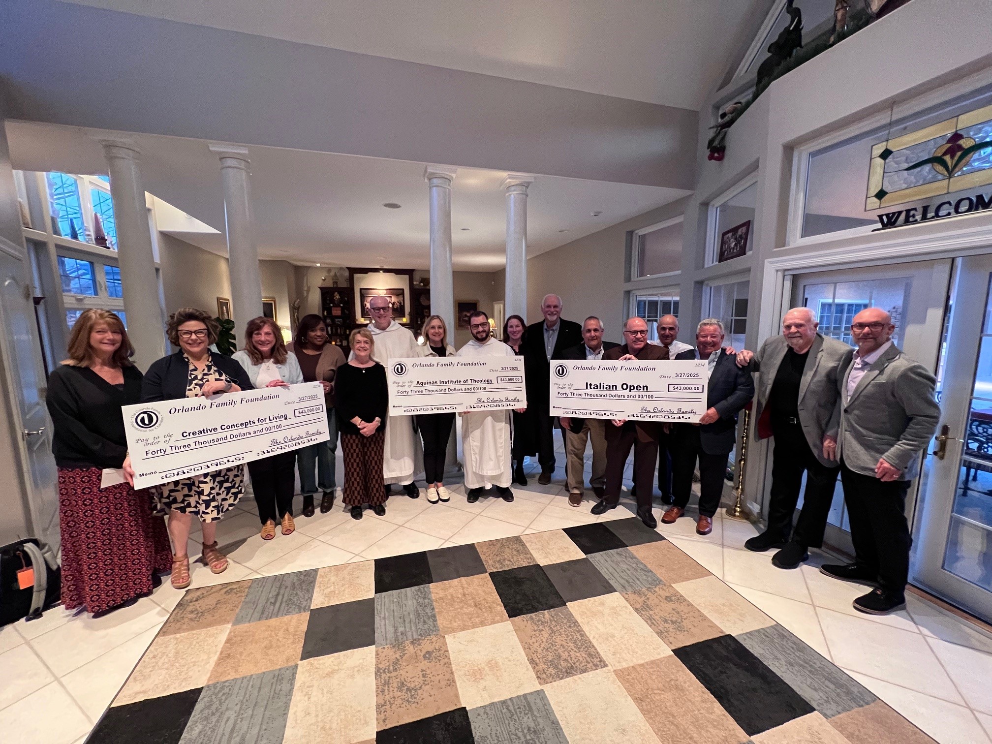 Check Pres 2025 The Orlando Family Foundation for Charities - event